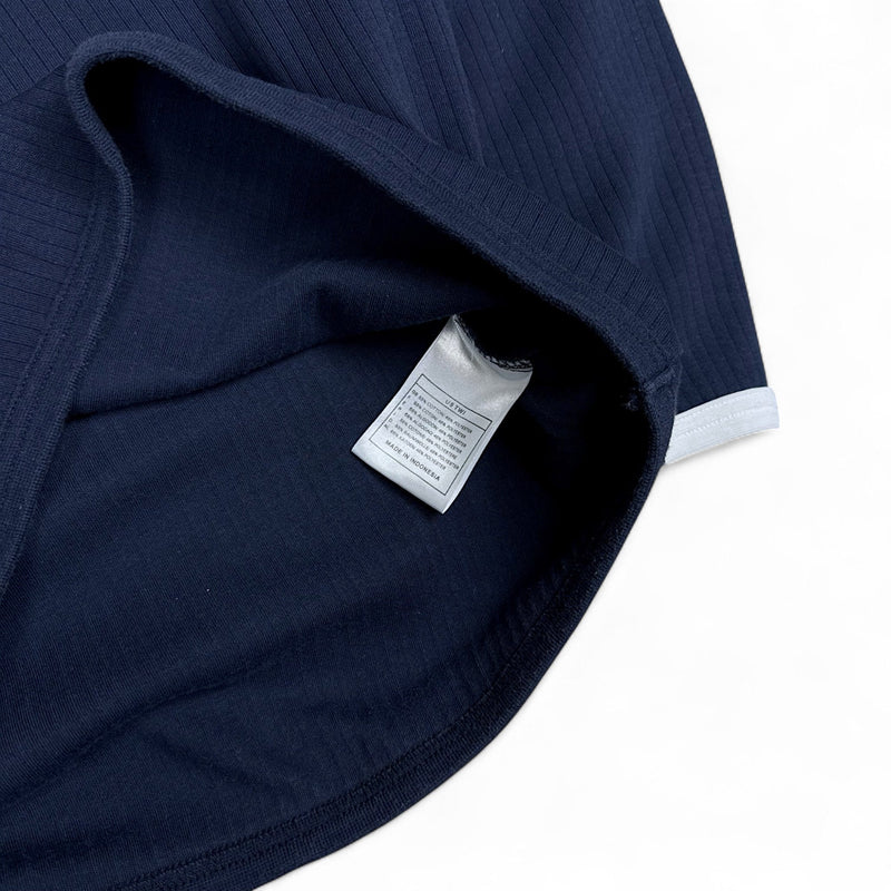Nike Vintage 90s Rare Spellout Sweater Navy - vintageconcierge