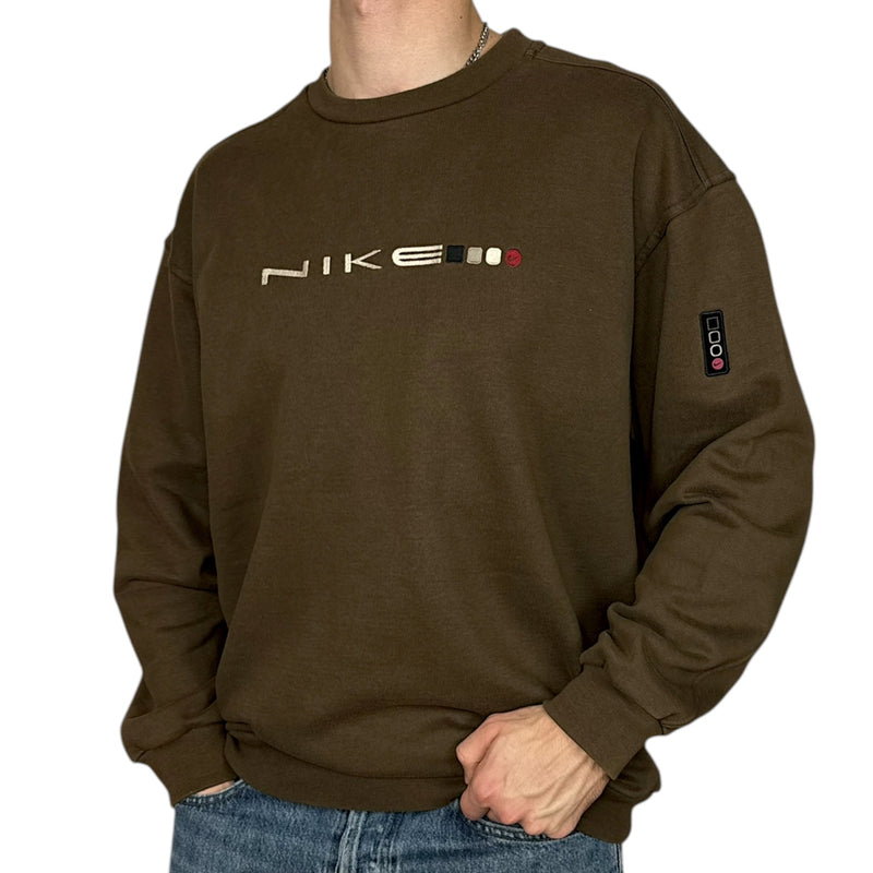 Nike Vintage 90s Sweater Braun - vintageconcierge