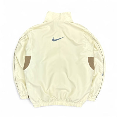 Nike Vintage 90s Trackjacke Beige Braun - vintageconcierge