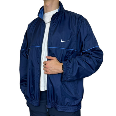 Nike Vintage 90s Trackjacke Navy - vintageconcierge