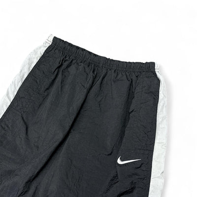 Nike Vintage 90s Trackpants Schwarz Grau - vintageconcierge