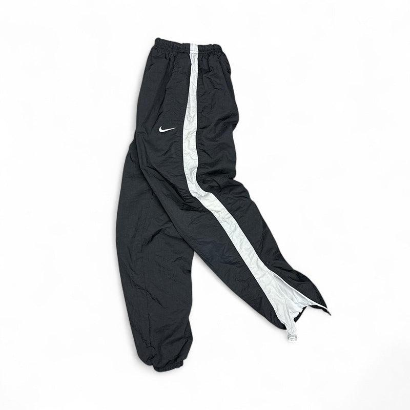 Nike Vintage 90s Trackpants Schwarz Grau - vintageconcierge