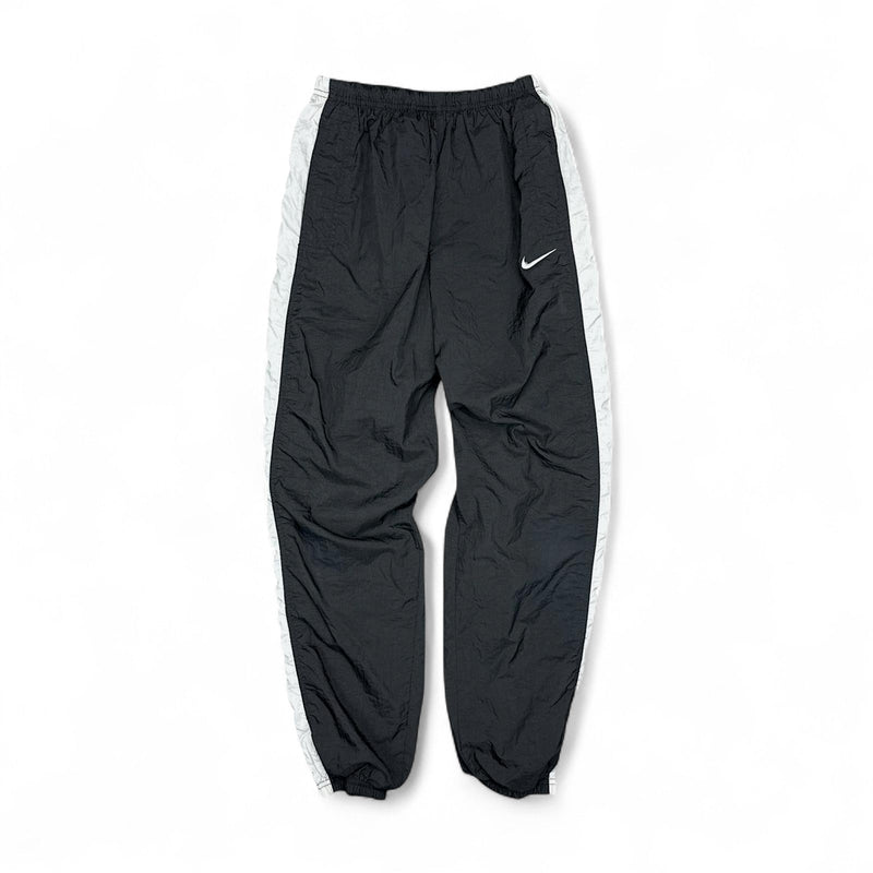 Nike Vintage 90s Trackpants Schwarz Grau - vintageconcierge