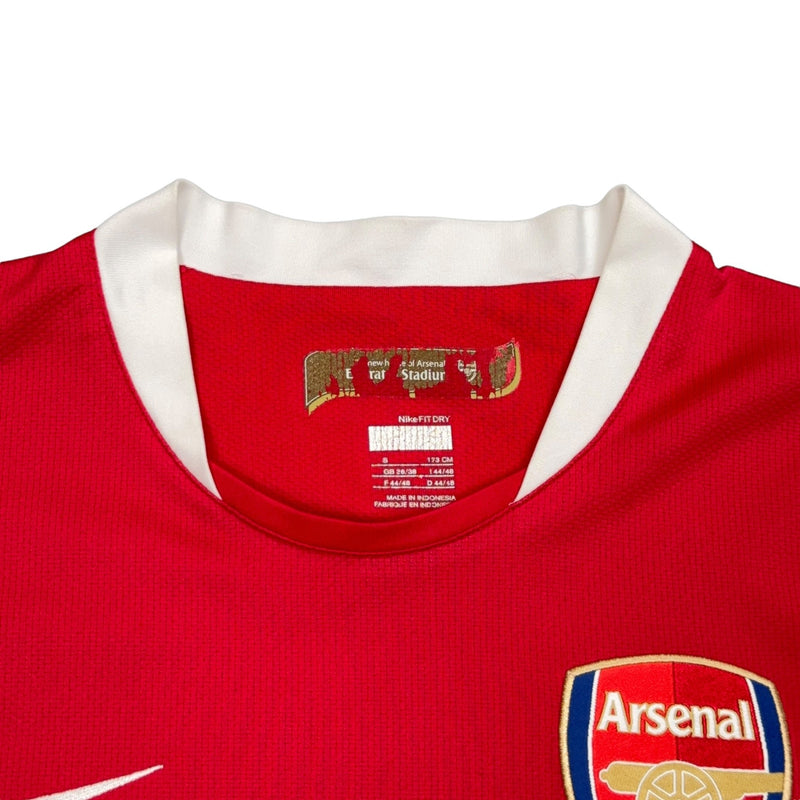 Nike Vintage Arsenal 2006-08 Fly Emirates Fußall Trikot Rot Weiß - vintageconcierge