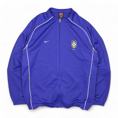 Nike Vintage Brasil 2004 Y2K Trackjacke Lila - vintageconcierge