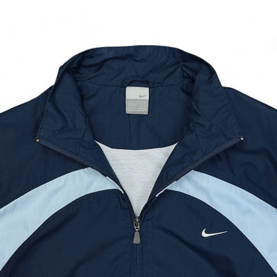 Nike Vintage Trackjacke Navy Babyblau - vintageconcierge