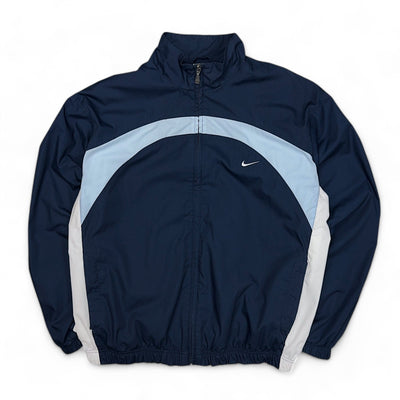 Nike Vintage Trackjacke Navy Babyblau - vintageconcierge