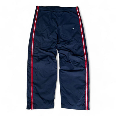 Nike Vintage Trackpants Navy Rot - vintageconcierge