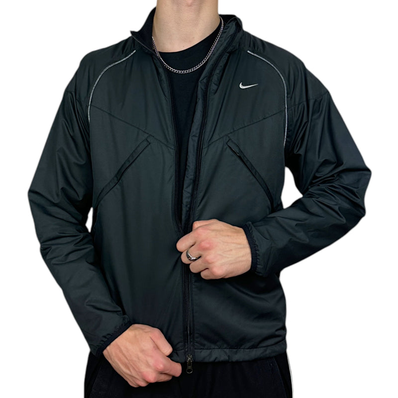 Nike Vintage Y2K 2 in 1 Tactical Trackjacke Vest Grau - vintageconcierge