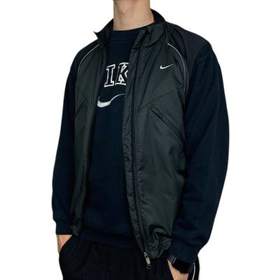 Nike Vintage Y2K 2 in 1 Tactical Trackjacke Vest Grau - vintageconcierge