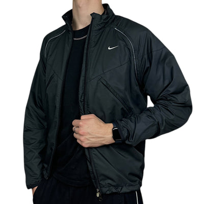 Nike Vintage Y2K 2 in 1 Tactical Trackjacke Vest Grau - vintageconcierge