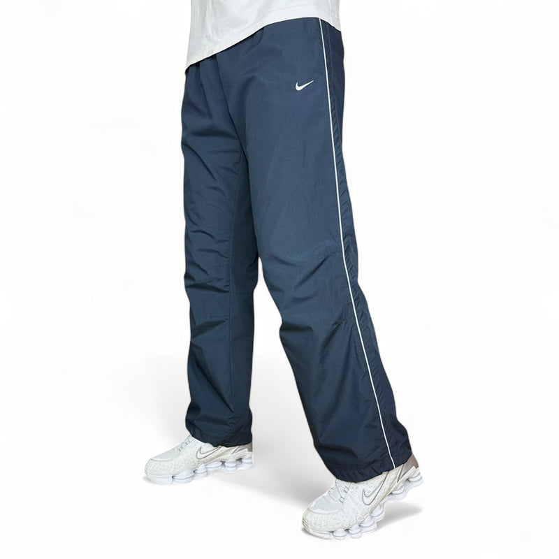 Nike Vintage Y2K Baggy Trackpants Navy - vintageconcierge