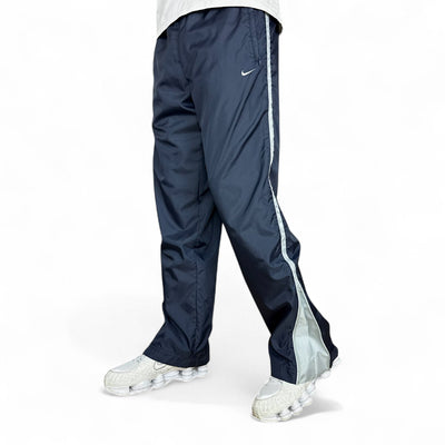 Nike Vintage Y2K Baggy Trackpants Navy - vintageconcierge