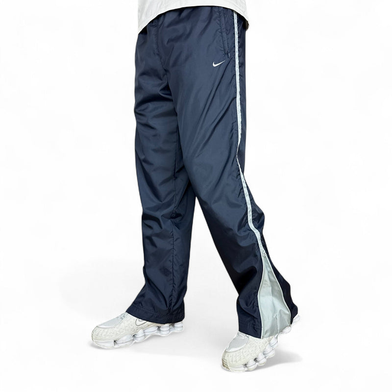 Nike Vintage Y2K Baggy Trackpants Navy - vintageconcierge