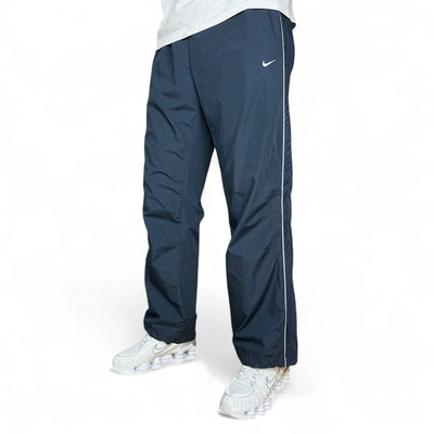Nike Vintage Y2K Baggy Trackpants Navy - vintageconcierge