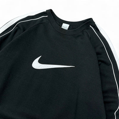Nike Vintage Y2K Center - Swoosh Sweater Schwarz - vintageconcierge