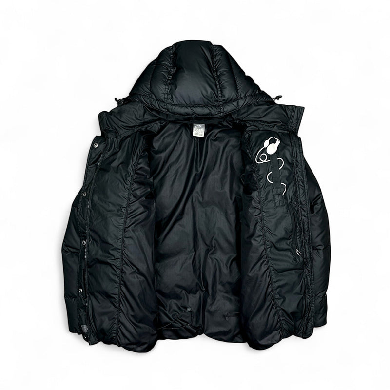 Nike Vintage Y2K Down Puffer Jacke Schwarz - vintageconcierge