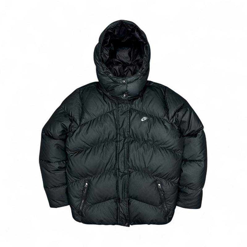 Nike Vintage Y2K Down Puffer Jacke Schwarz - vintageconcierge