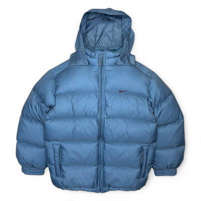 Nike Vintage Y2K Down Pufferjacke Blau - vintageconcierge