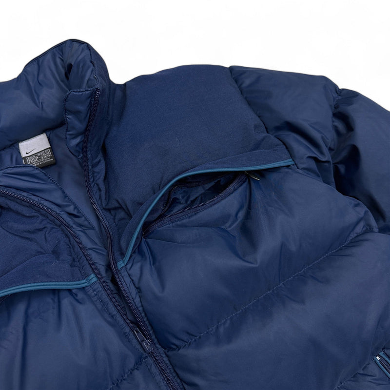 Nike Vintage Y2K Down Pufferjacke Navy - vintageconcierge
