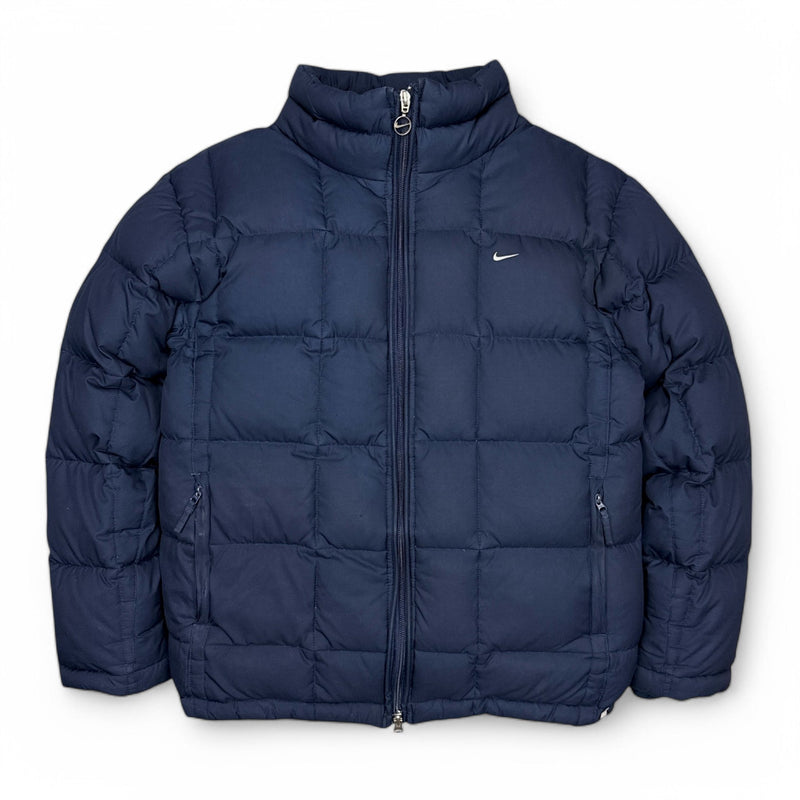 Nike Vintage Y2K Down Pufferjacke Navy - vintageconcierge