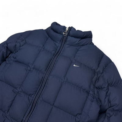 Nike Vintage Y2K Down Pufferjacke Navy - vintageconcierge