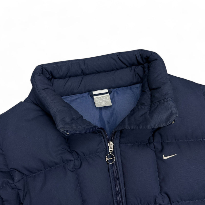 Nike Vintage Y2K Down Pufferjacke Navy - vintageconcierge