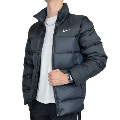 Nike Vintage Y2K Down Pufferjacke Schwarz - vintageconcierge