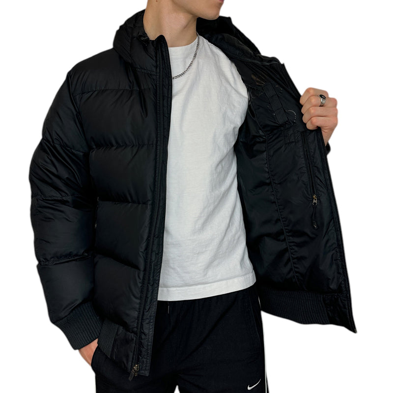 Nike Vintage Y2K Down Pufferjacke Schwarz - vintageconcierge