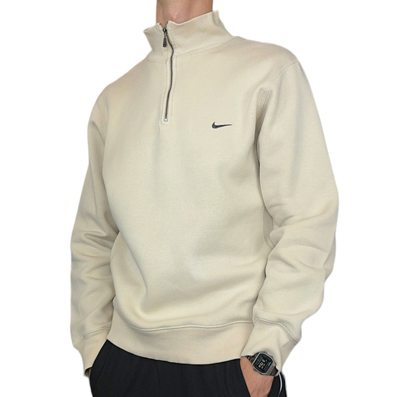 Nike Vintage Y2K Half Zip Beige - vintageconcierge