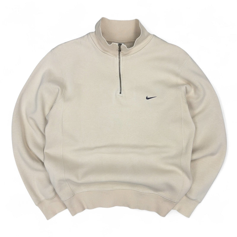 Nike Vintage Y2K Half Zip Beige - vintageconcierge