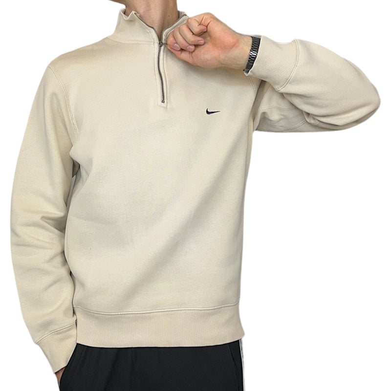 Nike Vintage Y2K Half Zip Beige - vintageconcierge