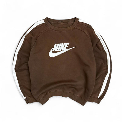 Nike Vintage Y2K Logo Sweater Braun - vintageconcierge