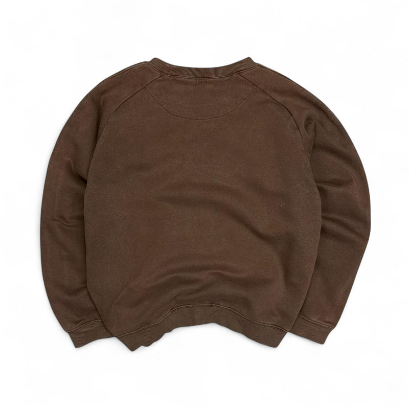 Nike Vintage Y2K Logo Sweater Braun - vintageconcierge