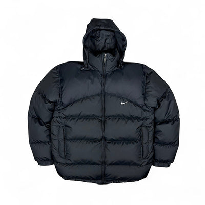 Nike Vintage Y2K Puffer Daunenjacke Schwarz - vintageconcierge