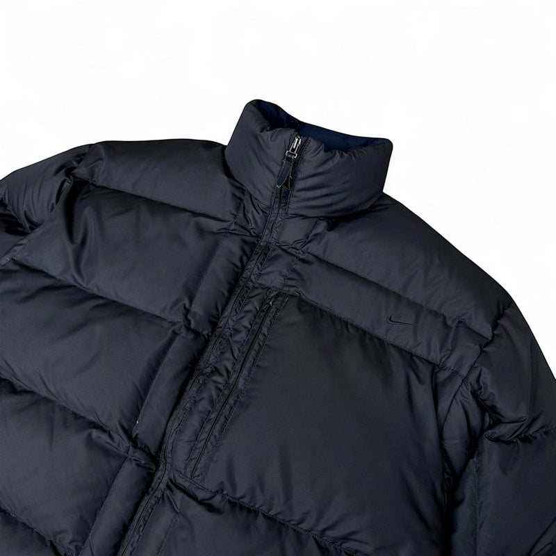 Nike Vintage Y2K Puffer Daunenjacke Schwarz - vintageconcierge