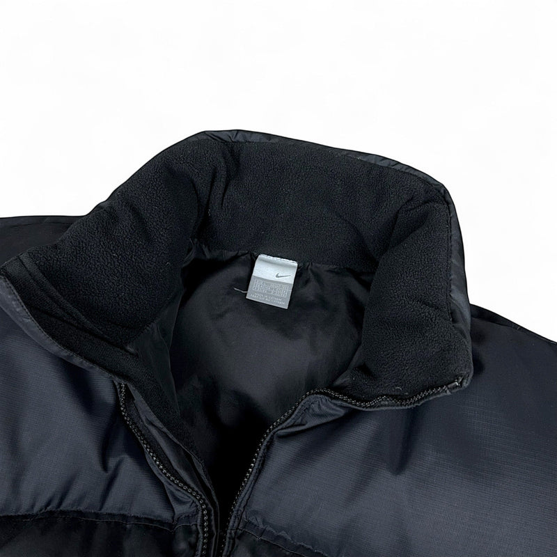 Nike Vintage Y2K Puffer Daunenjacke Schwarz - vintageconcierge