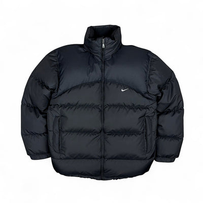 Nike Vintage Y2K Puffer Daunenjacke Schwarz - vintageconcierge
