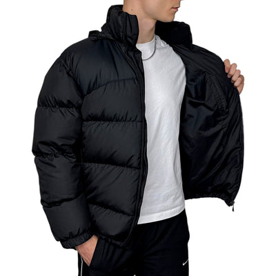 Nike Vintage Y2K Puffer Daunenjacke Schwarz - vintageconcierge