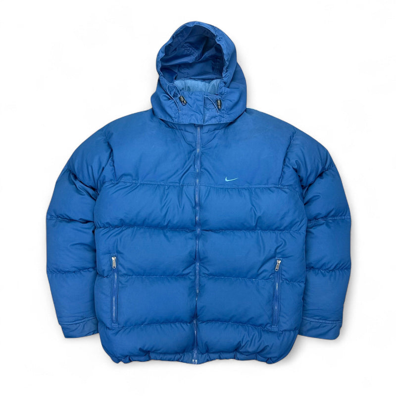 Nike Vintage Y2K Puffer Jacke Blau - vintageconcierge