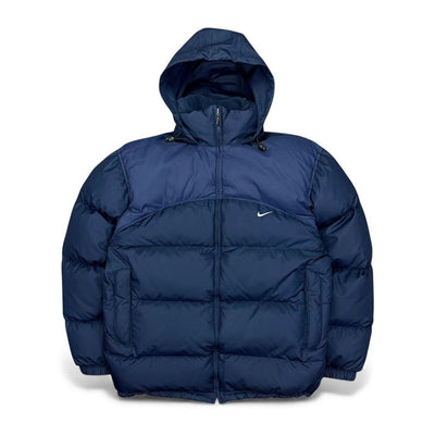 Nike Vintage Y2K Pufferjacke Navy - vintageconcierge