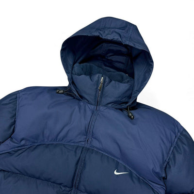 Nike Vintage Y2K Pufferjacke Navy - vintageconcierge