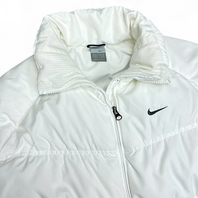 Nike Vintage Y2K Rare Down Puffer Jacke Weiß - vintageconcierge