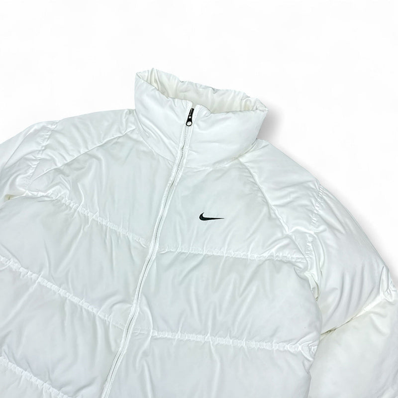 Nike Vintage Y2K Rare Down Puffer Jacke Weiß - vintageconcierge