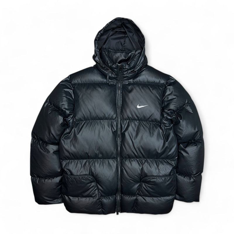 Nike Vintage Y2K Rare Down Pufferjacke Schwarz - vintageconcierge