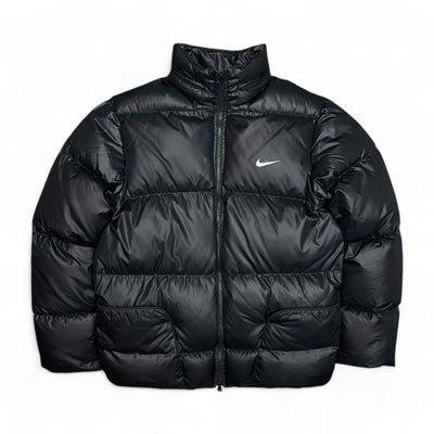 Nike Vintage Y2K Rare Down Pufferjacke Schwarz - vintageconcierge