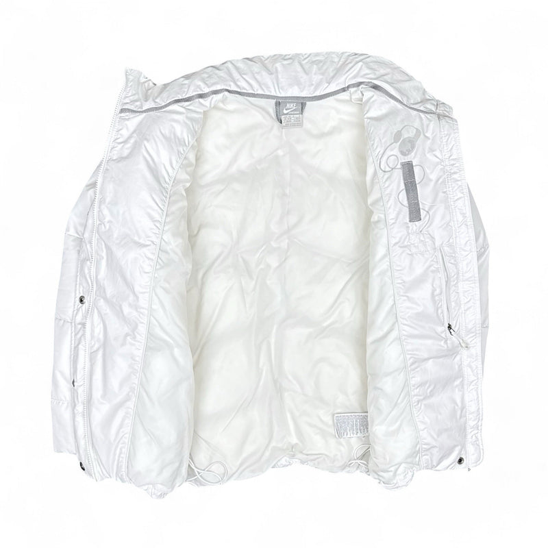 Nike Vintage Y2K Rare Down Pufferjacke Weiß - vintageconcierge