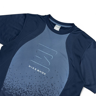 Nike Vintage Y2K Rare Shox T-Shirt Navy Blau - vintageconcierge