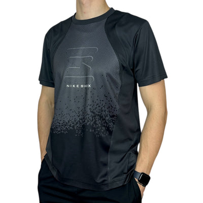 Nike Vintage Y2K Rare Shox T-Shirt Schwarz Grau - vintageconcierge