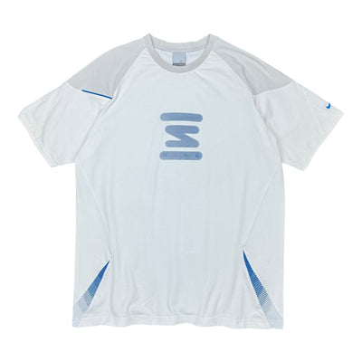 Nike Vintage Y2K Rare Shox T-Shirt Weiß Blau - vintageconcierge